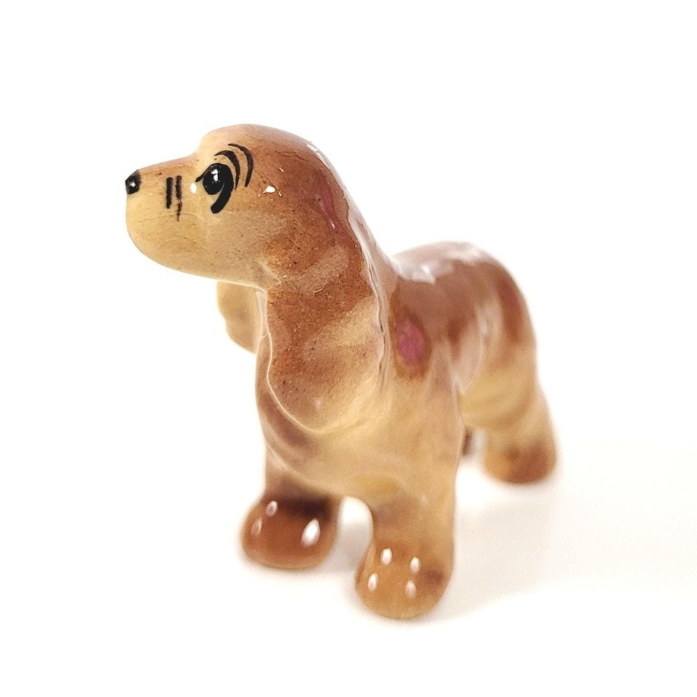 Vintage Hagen-Renaker Miniature Cocker Spaniel Dog Figurine, fawn- standing- 60s - Picture 12 of 16